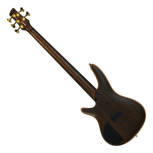 Contra Baixo Ibanez 5 Cordas Sr5005 Ativo Bartolini Com Case Cor Marrom Orientação Da Mão Destro