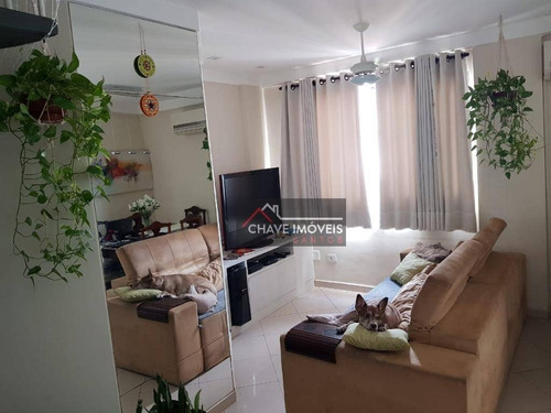 Imagem 4 de 26 de Cobertura Com 2 Dormitórios À Venda, 111 M² Por R$ 532.000,00 - Aparecida - Santos/sp - Co0058