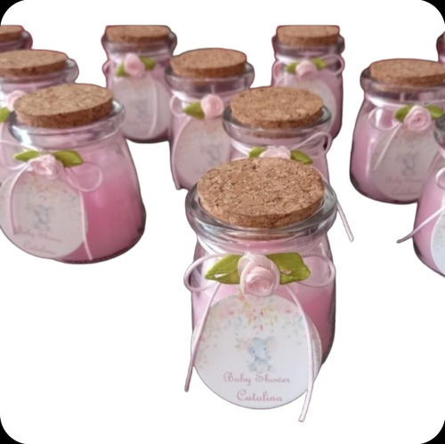  30 Velas Con Aroma En Frasco Souvenir  Y Tag Personalizado 