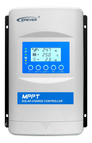 Epever Mppt Controlador De Carga Solar 40a 12/24/36/48v Pane