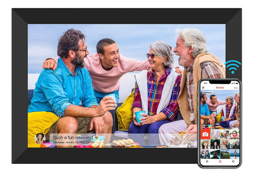 Marco De Fotos Frameo 10.1 Pulgadas Wifi Smart Frame Hd Ips.