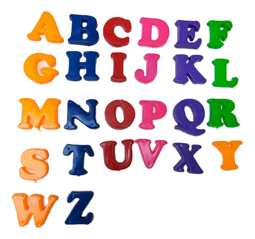 Alfabeto De Plástico - Brinquedo Educativo Pedagógico Letras