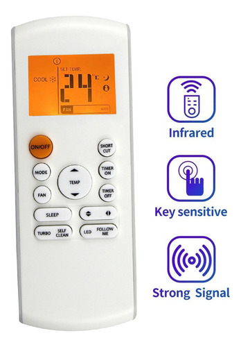 Substituir O Controle Remoto Rg57a16/bgef Para Midea Fresh