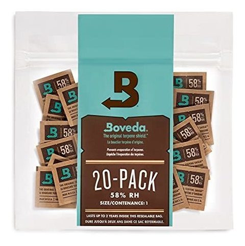 Boveda 62% Humidor Packets - 2 Way Humidity Control C8tqp