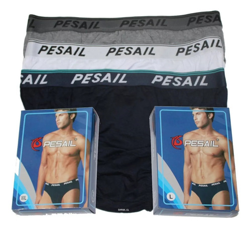 Calzoncillos Slip Para Hombre De Algodón Tradicional X6