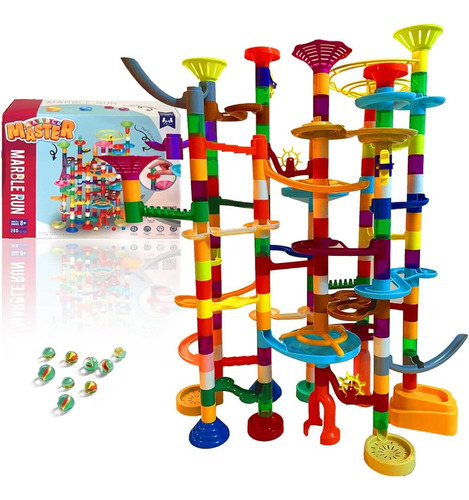 Marble Master Marble Run - 200pc Building Set & Glow In The 