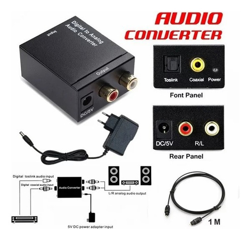 Convertidor Audio Optico Analogico A Digital