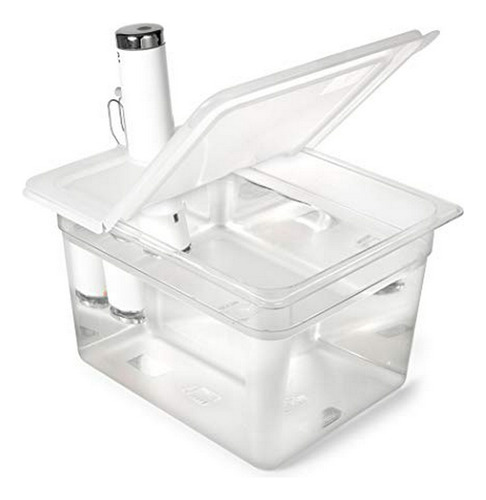 Everie Sous Vide Container 12 Quart Con Plegable Tapa Articu