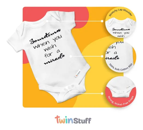 Twinstuff Mono Para Bebe Gemelo - Conjunto De Mamelucos Faci