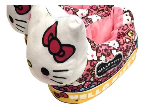 Pantuflas Nenas Hello Kitty Cerradas Termicas Antideslizante