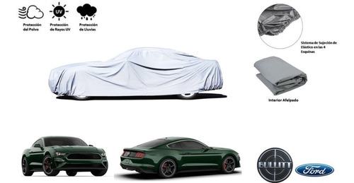 Funda Cubre Auto Afelpada Ford Mustang Bullitt 2019 - 2020