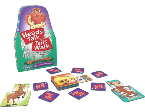 Thinkfun Heads Talk Tails Walk Juguete Y Juego Preescolar Pa