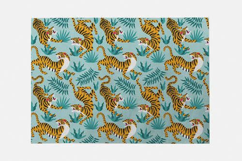 Kit Jogo Americano Para Mesa Posta Com 2 Un Tigre