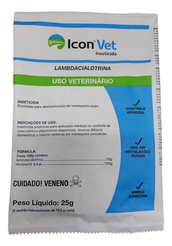 Inseticida Icon Vet 1und 25g