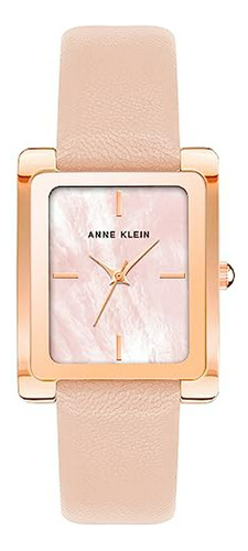 Reloj De Correa De Cuero Para Mujer Anne Klein