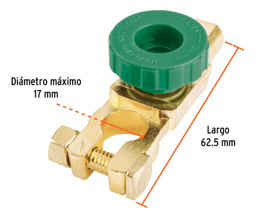 Terminal Para Bateria Con Interruptor Switch, Truper 102947