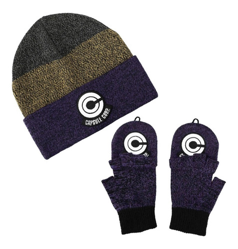 Beanie Y Guantes Capsule Corp. - Dragon Ball Z