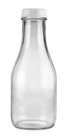 Botella De Leche Reutilizable De Vidrio Pesado De 1 Cuarto D