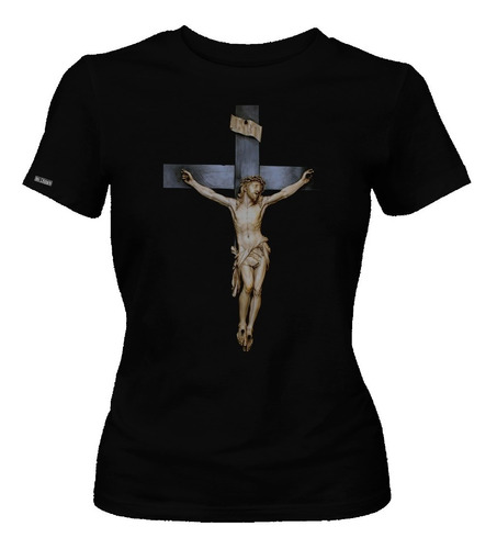 Camiseta Jesucristo En Cruz Dama Mujer RLG Inp Dbo