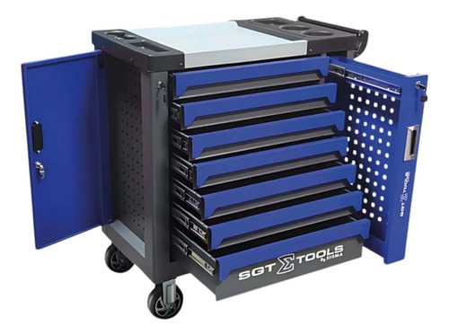 Carrinho De Ferramentas 7 Gavetas - Sigma Tools Cor Azul