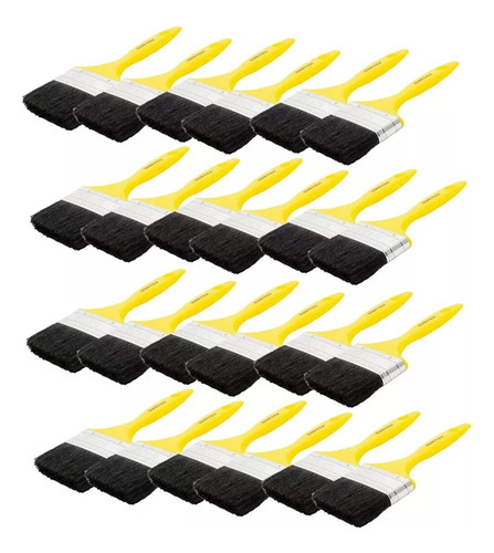 Kit De 10 Brochas Con Mango Plástico 2 Pulgadas Surtek