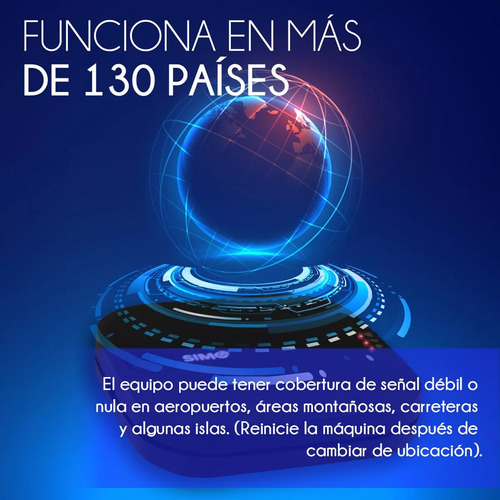 Modem portátil inalámbrico Punto Acceso Wifi Internet 4g Skyroam Simo E1 Refurbished Color Negro
