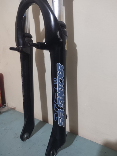 Garfo Suspensão Aro 26 Sr Suntour Xc60 80mm Espiga Over 20cm Preto (Usado)