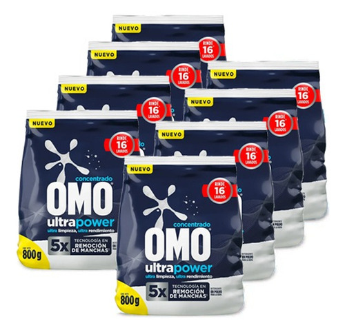 Omo Detergente Matic En Polvo 12,8 Kg