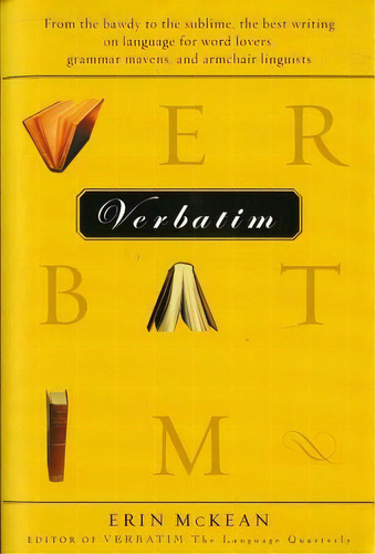 Verbatim, De Erin Mckean. Editorial Mariner Books, Tapa Blanda En Inglés