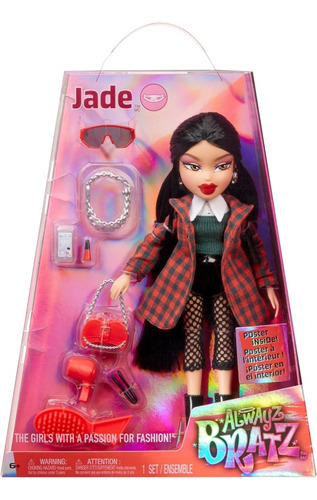 Muñeca Alwayz Bratz Jade Fashion Con 10 Accesorios Y Poster