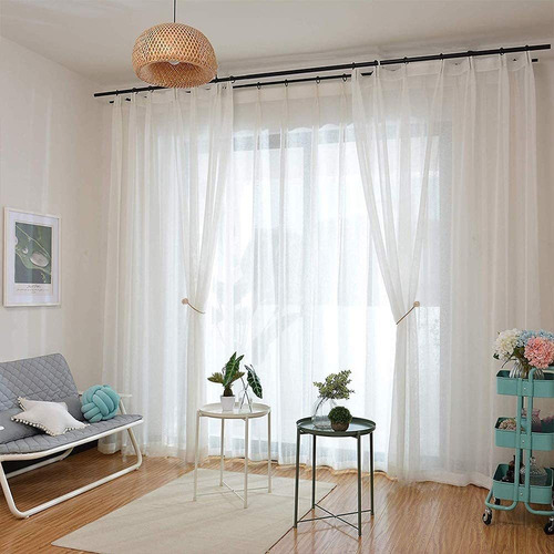 6pcs Alzapaños Magnéticos Para Cortinas Cuerda De Cortina