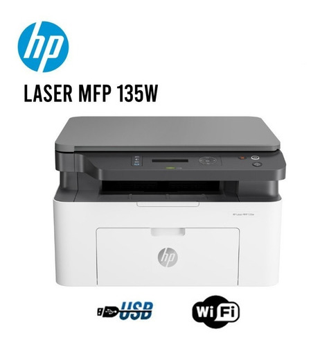  Impresora Multifuncional Láser Hp Mfp Laserjet M135w T