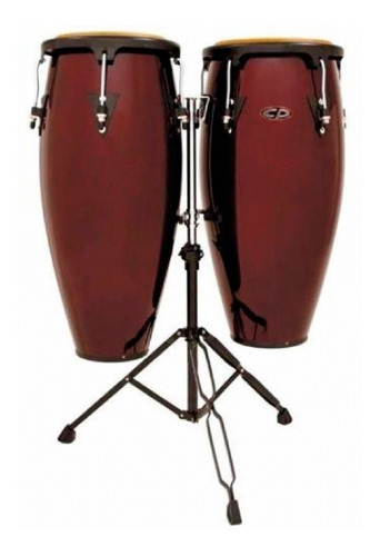 Set De Congas 10 Y 11 Cp Cp640 Dwb Madera Oscura Con Soporte