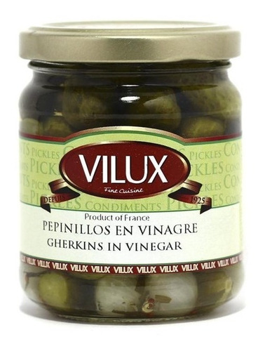 Pepinillos En Vinagre (cornichons) Vilux 210g