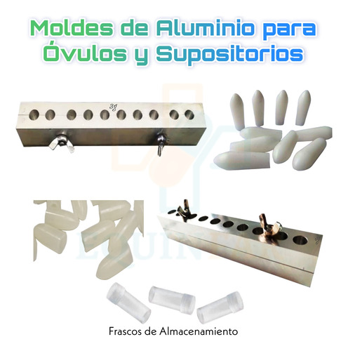 Molde De Aluminio Para Óvulo Y Supositorio De 3 Gramos