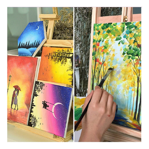 Set 3 Pinceles Para Pintura Acuarela Acrílico Gouache Oleo
