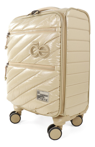 Maleta Chica Cloe Unisex De Cabina 16 PLG Acolchada Color Marrón Claro 4EP24348