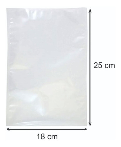 Imagen 4 de 5 de Pack 100 Bolsas Al Vacío Sellado Empacadoras Alimentos Nylon
