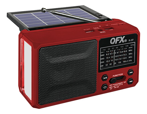Qfx R-37 (am, Fm, Sw1) Radio Solar De 6 Bl B08wf6z7wg_190124