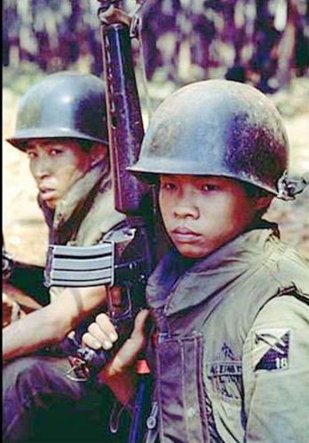 Casco Us M1 Parish 7342 Guerra De Vietnam Arvn.