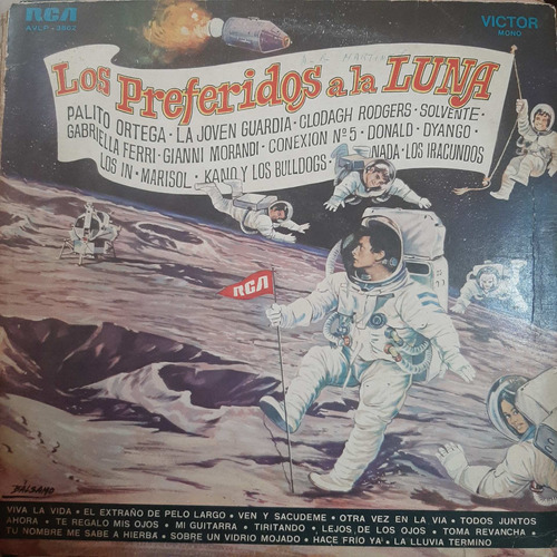 Vinilo Los Preferidos A La Luna Yy Cp2