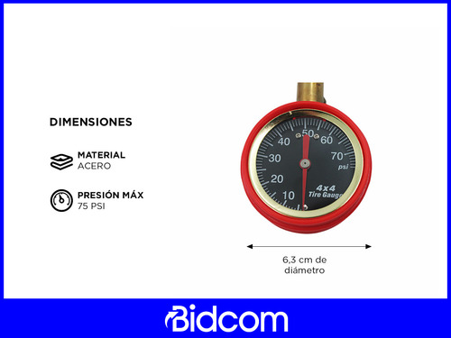 Medidor De Presión Gadnic Diseño Compacto Fácil Lectura
