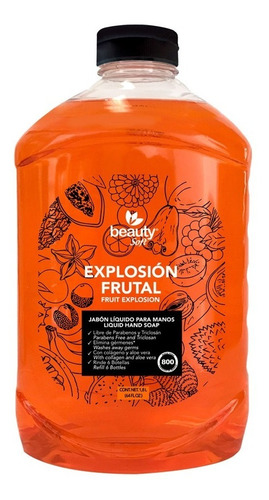 Jabón Líquido Para Manos Antibacterial 1.8l Explosión Frutal