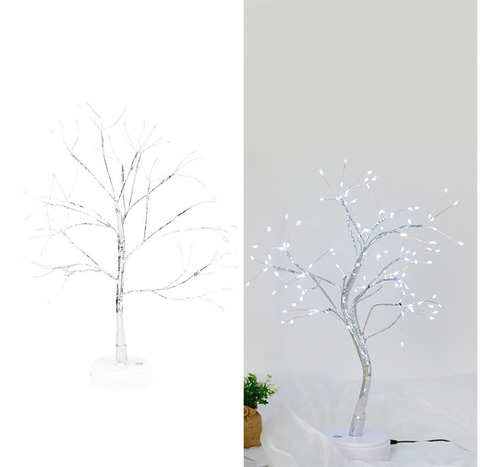 Luz Nocturna Led, 108 Led, Lámpara De Árbol De Bonsái, Bater
