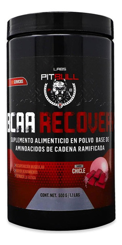 Aminoácidos Bcaa 100 Servicios Sabor Chicle Pitbull Labs