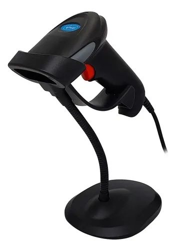 Leitor De Cod De Barras Com Suporte Knup Kp-1017a+ Cor Preto