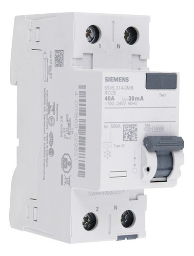 Dispositivo Dr Bipolar 40a 30ma 5sv53140mb Siemens