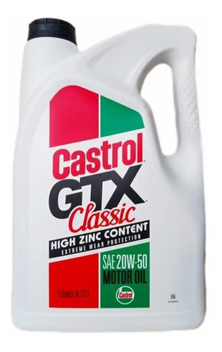Aceite Castrol Mineral 20w50 Classic Garrafa 4.73l