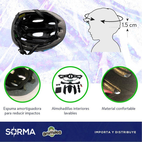 Imagen 8 de 10 de Combo Casco Niños + Monopatín 4 Ruedas C/luz