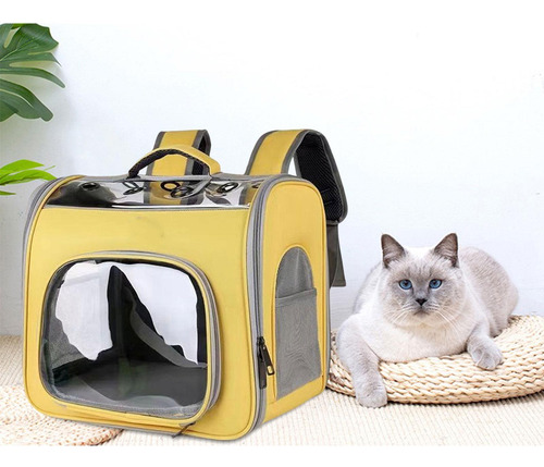 Mochila Para Gatos, Bolsa De Transporte Para Amarillo